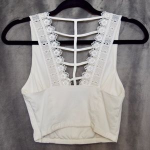 Cropped Festival Open-Back Shirt
